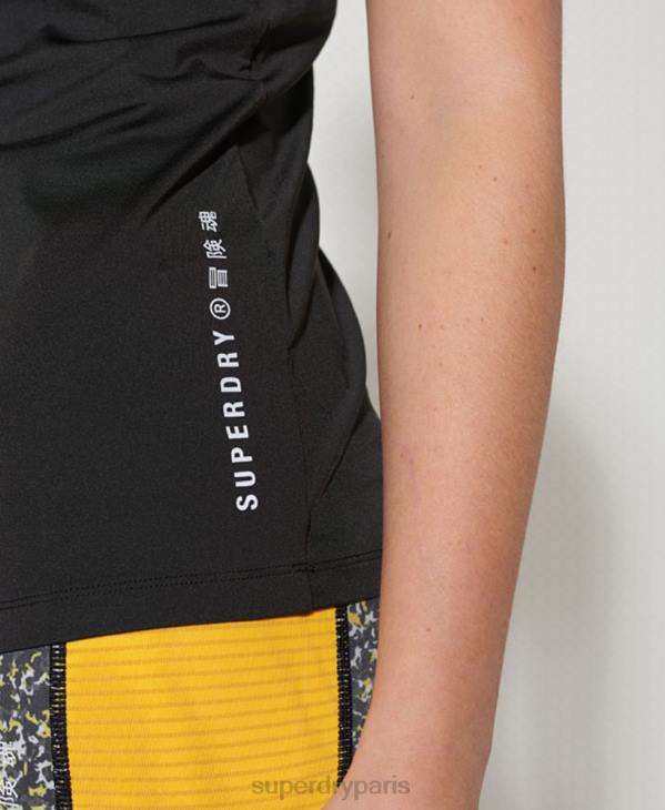 Superdry femmes débardeur à bretelles D64Z3077 vêtements noir