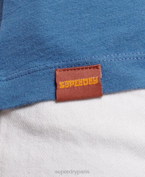 Superdry femmes débardeur classique cooper vintage D64Z2284 vêtements bleu