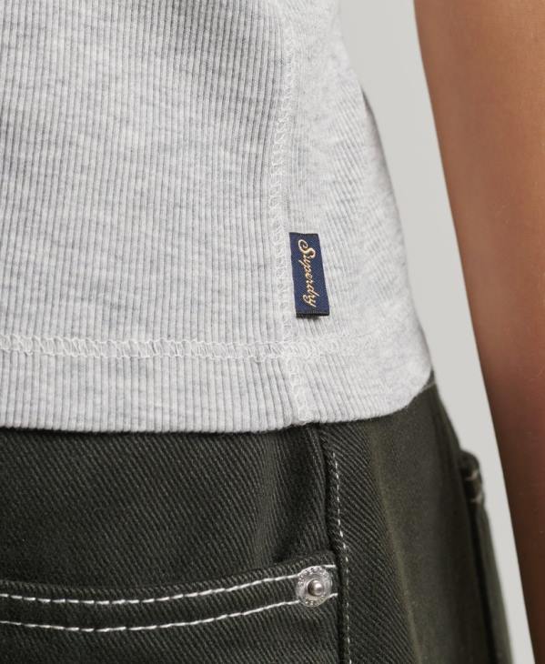 Superdry femmes débardeur de course D64Z2900 vêtements gris