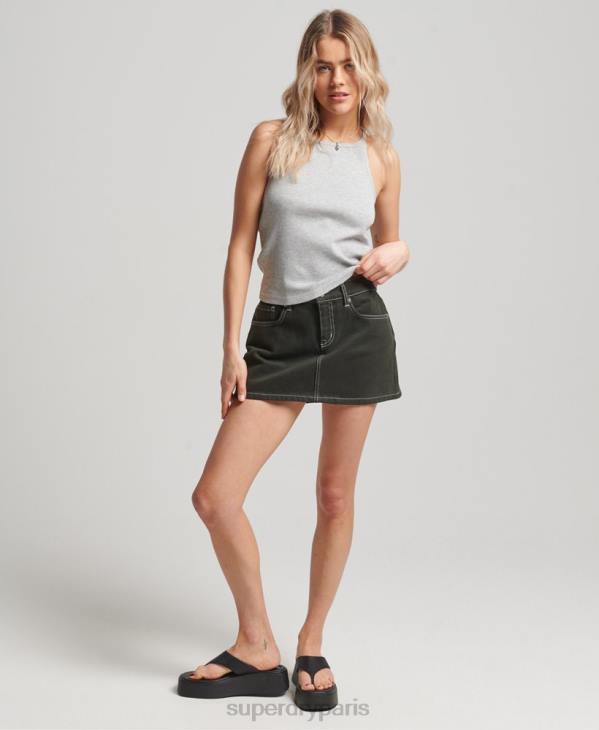 Superdry femmes débardeur de course D64Z2900 vêtements gris