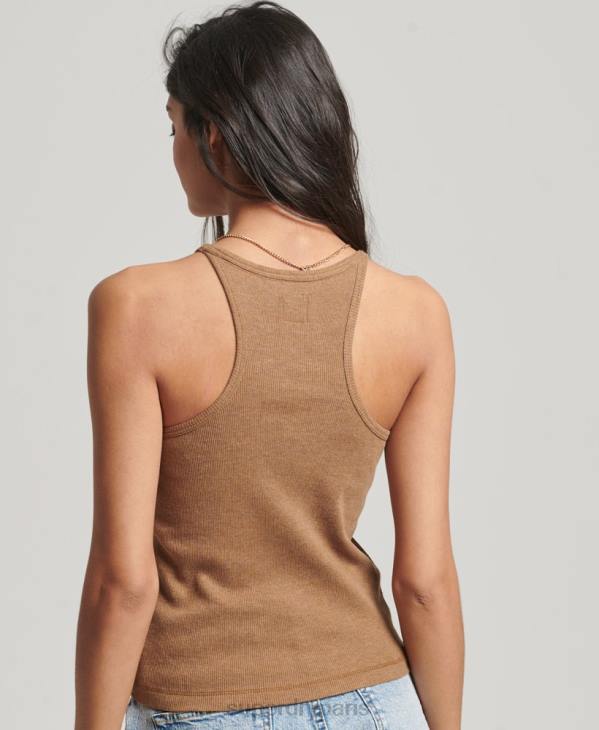 Superdry femmes débardeur de course D64Z2911 vêtements bronzer