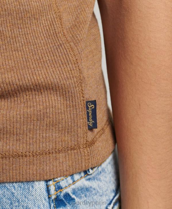 Superdry femmes débardeur de course D64Z2911 vêtements bronzer