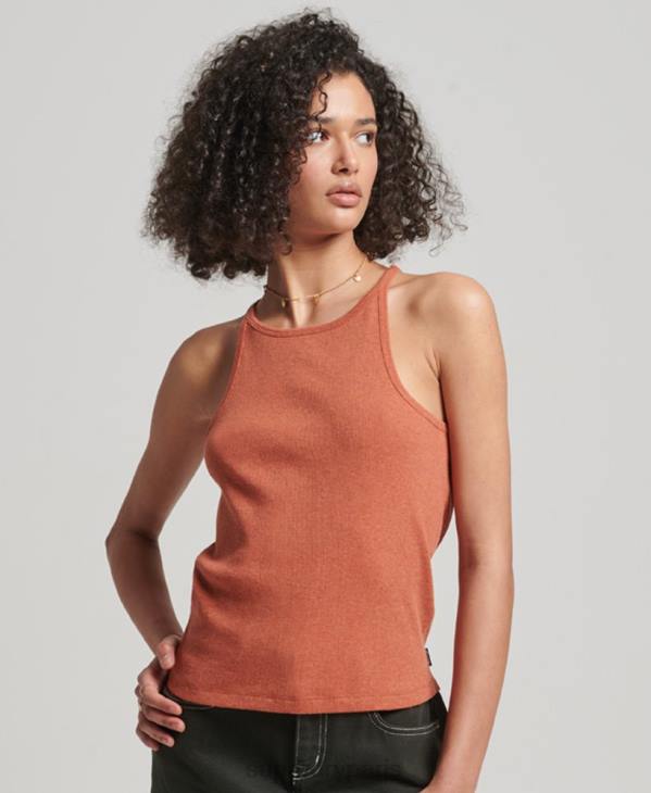 Superdry femmes débardeur de course D64Z2912 vêtements orange