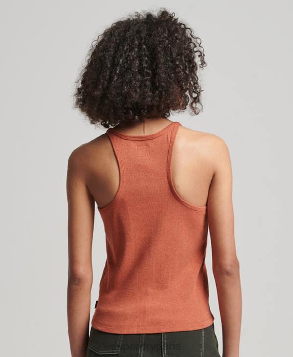 Superdry femmes débardeur de course D64Z2912 vêtements orange