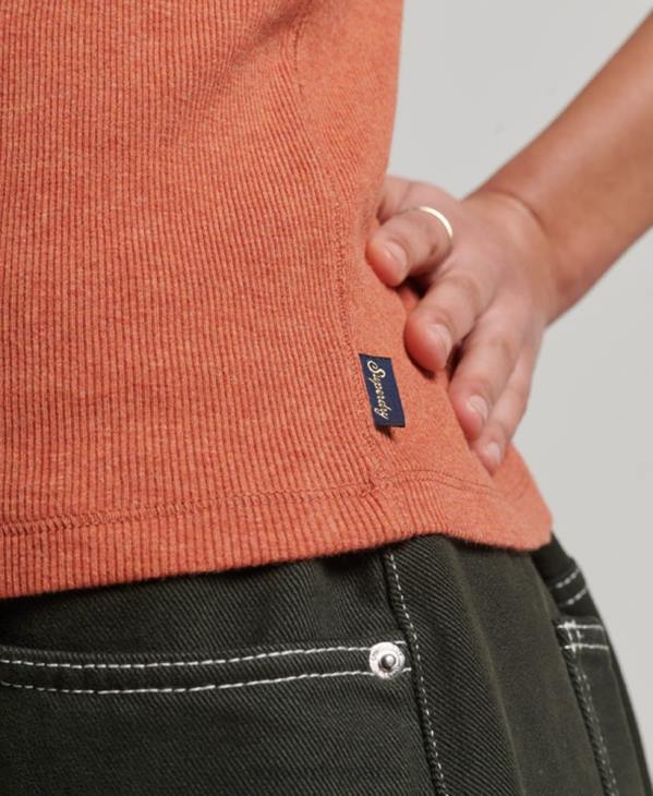 Superdry femmes débardeur de course D64Z2912 vêtements orange