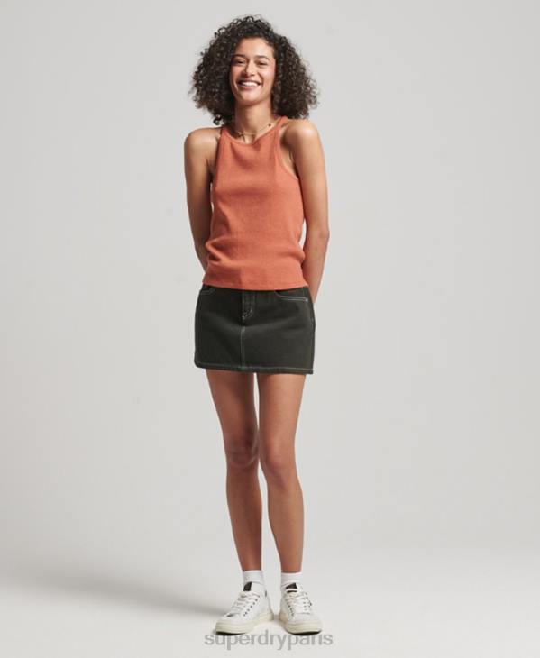 Superdry femmes débardeur de course D64Z2912 vêtements orange
