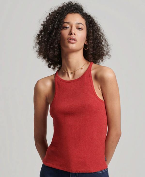 Superdry femmes débardeur de course D64Z2924 vêtements rouge