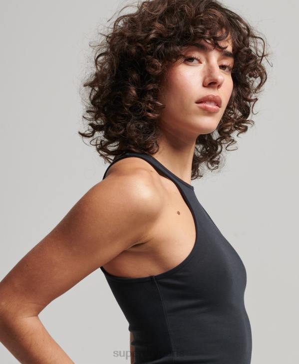 Superdry femmes débardeur de course en jersey studios D64Z2913 vêtements noir
