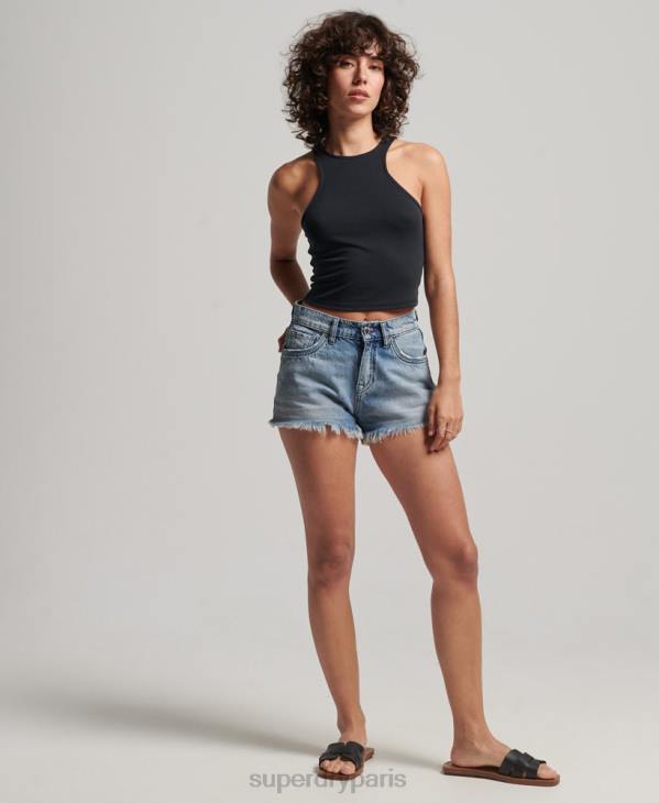 Superdry femmes débardeur de course en jersey studios D64Z2913 vêtements noir