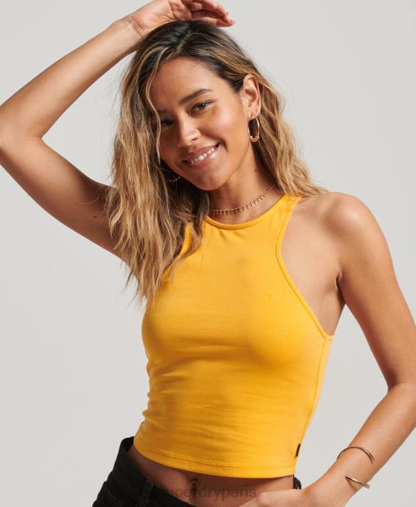 Superdry femmes débardeur de course en jersey studios D64Z2969 vêtements jaune