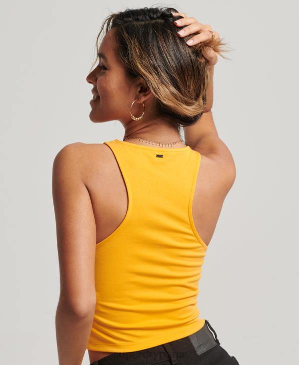 Superdry femmes débardeur de course en jersey studios D64Z2969 vêtements jaune