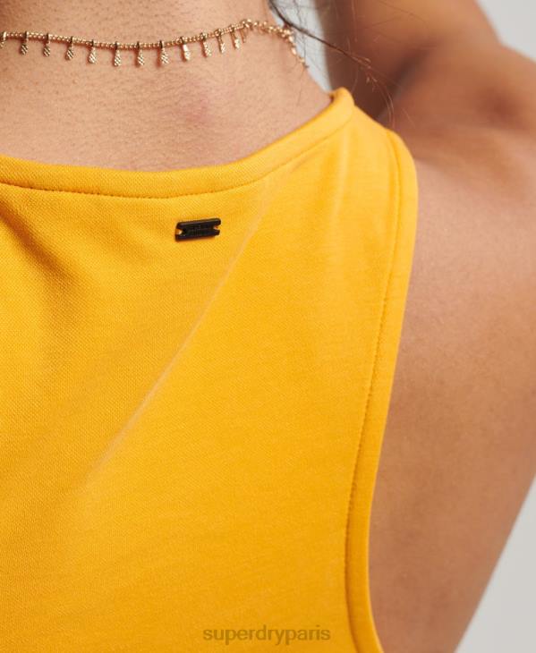 Superdry femmes débardeur de course en jersey studios D64Z2969 vêtements jaune