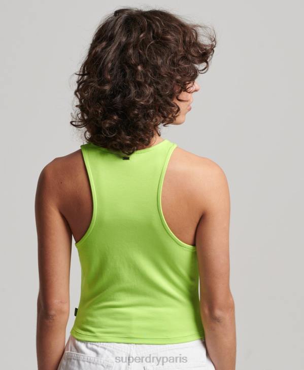Superdry femmes débardeur de course en jersey studios D64Z2982 vêtements vert