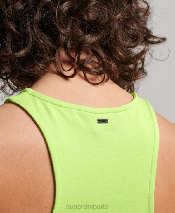 Superdry femmes débardeur de course en jersey studios D64Z2982 vêtements vert