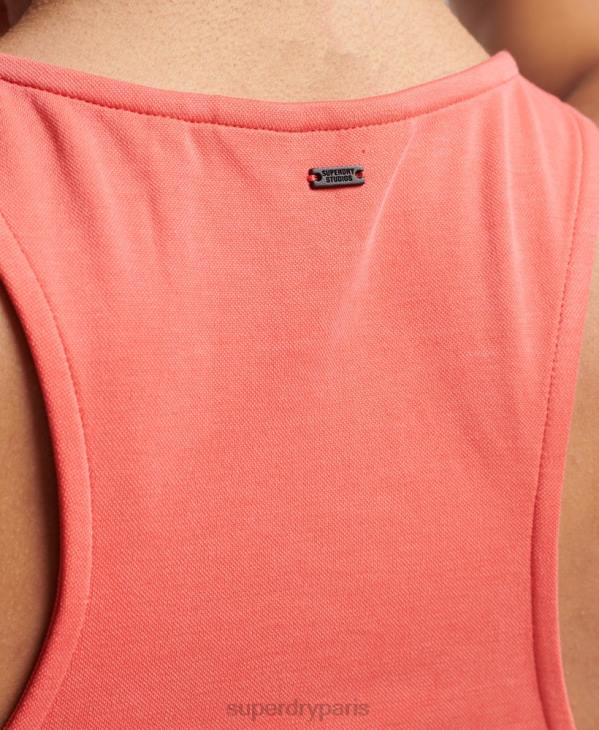 Superdry femmes débardeur de course en jersey studios D64Z3025 vêtements rose