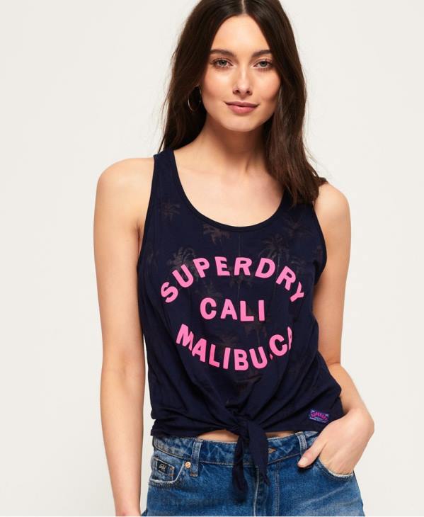 Superdry femmes débardeur de plage surf D64Z6784 vêtements marine