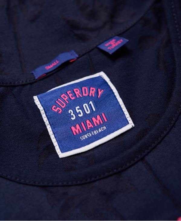 Superdry femmes débardeur de plage surf D64Z6784 vêtements marine