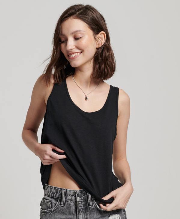 Superdry femmes débardeur en jersey studios D64Z2868 vêtements noir