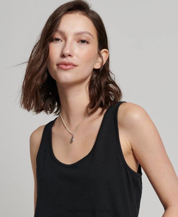 Superdry femmes débardeur en jersey studios D64Z2868 vêtements noir