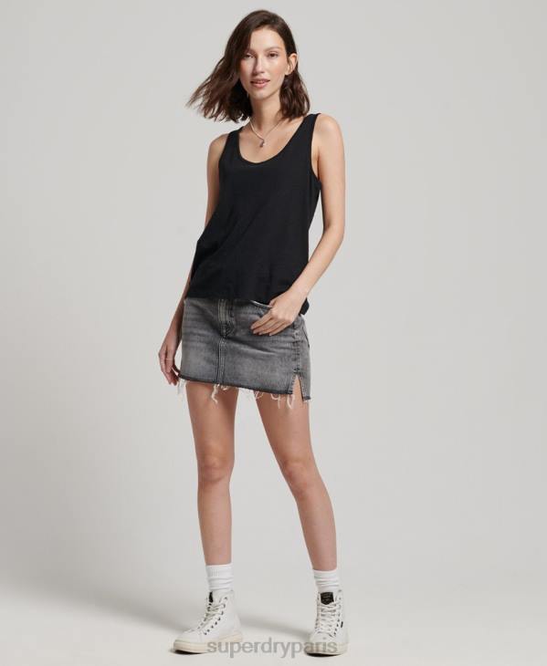 Superdry femmes débardeur en jersey studios D64Z2868 vêtements noir