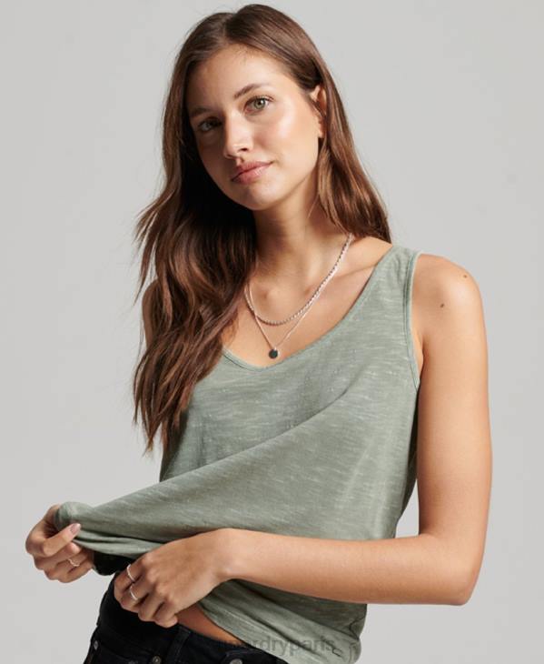 Superdry femmes débardeur en jersey studios D64Z2878 vêtements vert