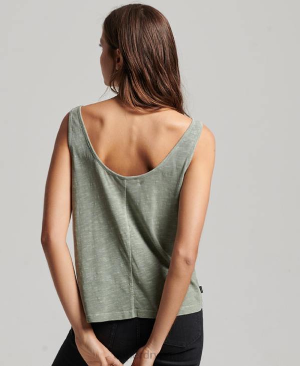 Superdry femmes débardeur en jersey studios D64Z2878 vêtements vert