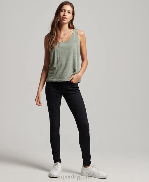 Superdry femmes débardeur en jersey studios D64Z2878 vêtements vert