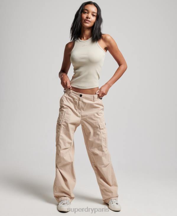 Superdry femmes débardeur essentiel D64Z2896 vêtements beige