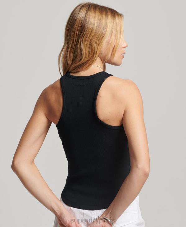 Superdry femmes débardeur essentiel D64Z2943 vêtements noir