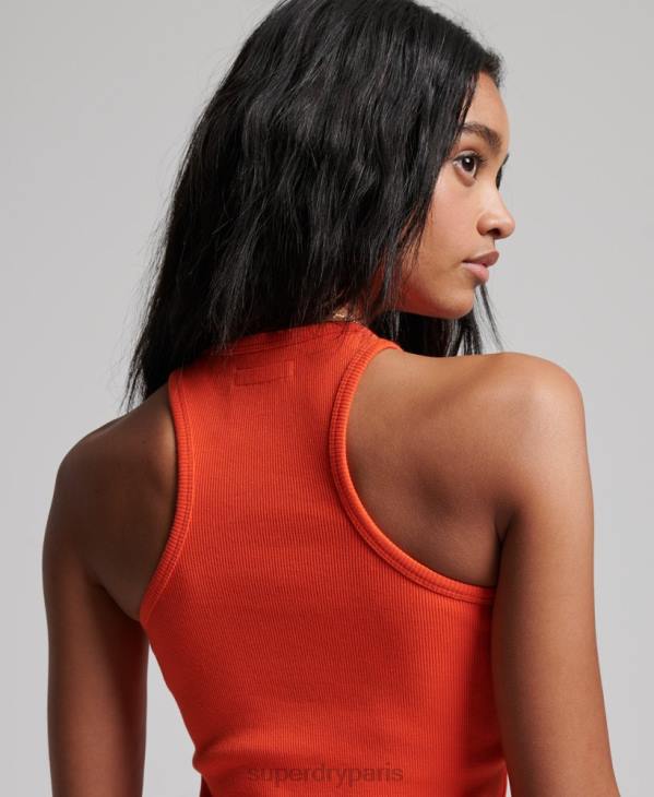 Superdry femmes débardeur essentiel D64Z2980 vêtements orange