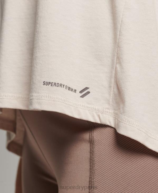 Superdry femmes débardeur flex ample à dos ouvert D64Z6313 vêtements crème