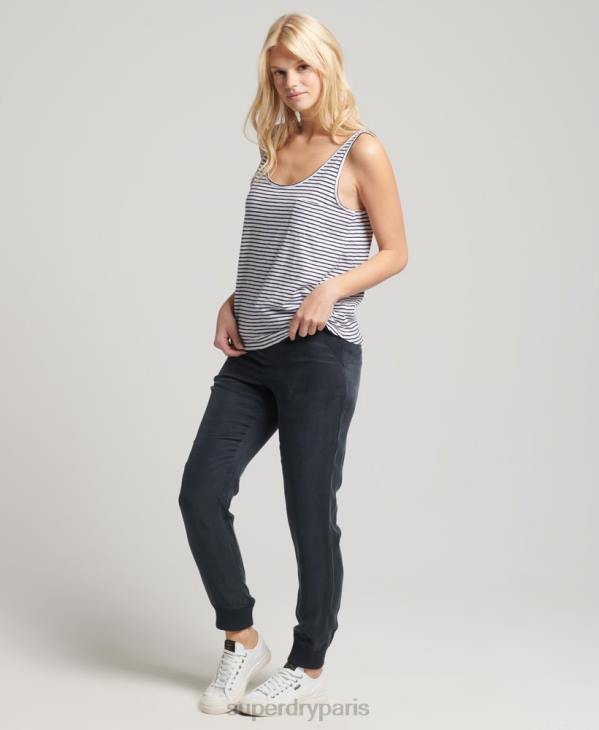 Superdry femmes débardeur à poche studios en coton bio D64Z6647 vêtements marine