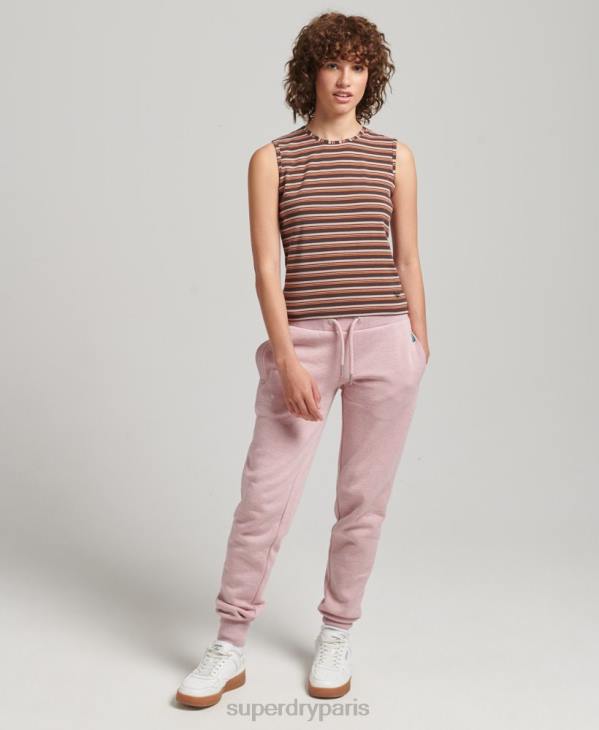 Superdry femmes débardeur à rayures cali D64Z6525 vêtements brun