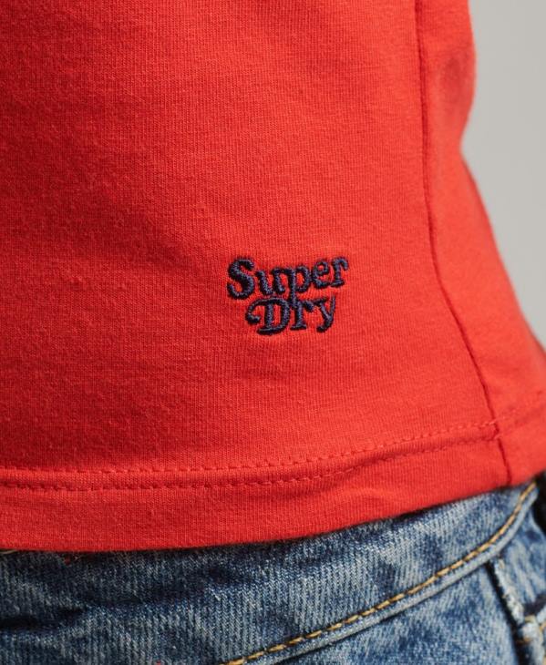 Superdry femmes débardeur à rayures cali D64Z6536 vêtements rouge