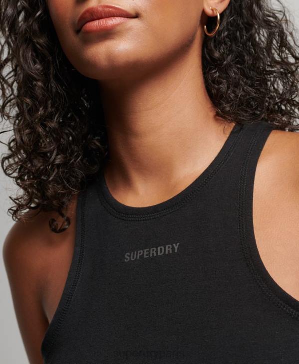Superdry femmes gilet de course code tech D64Z2990 vêtements noir