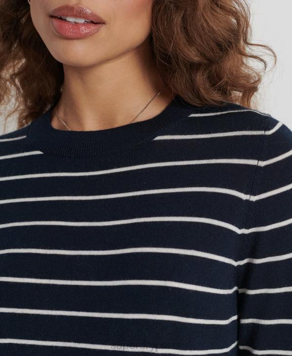 Superdry femmes mini-robe en maille mérinos studios D64Z6604 vêtements marine