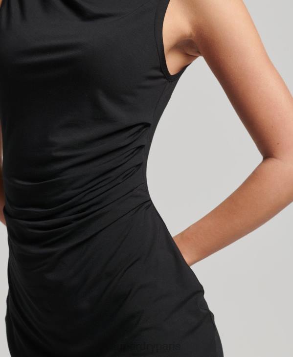 Superdry femmes robe backstage en jersey studios D64Z2427 vêtements noir