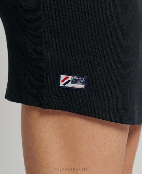 Superdry femmes robe à bretelles essentielle D64Z2536 vêtements noir