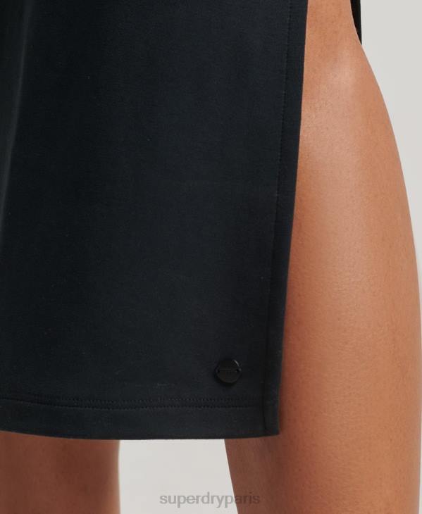 Superdry femmes robe dos nu en jersey D64Z2358 vêtements noir