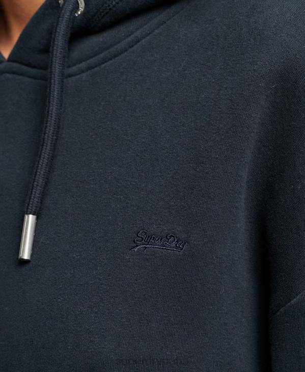 Superdry femmes robe sweat à logo brodé D64Z2432 vêtements marine