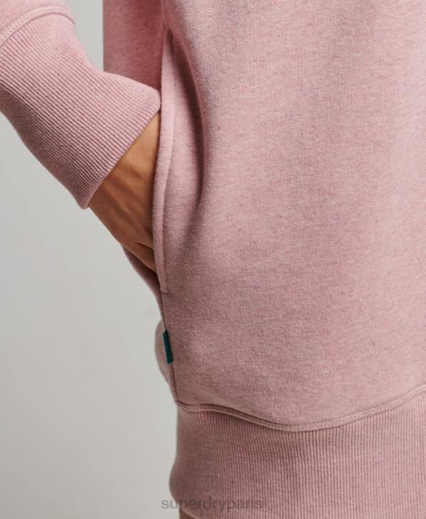 Superdry femmes robe sweat à logo brodé D64Z2433 vêtements rose