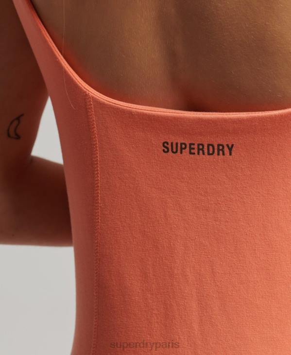 Superdry femmes robe technique D64Z2509 vêtements corail