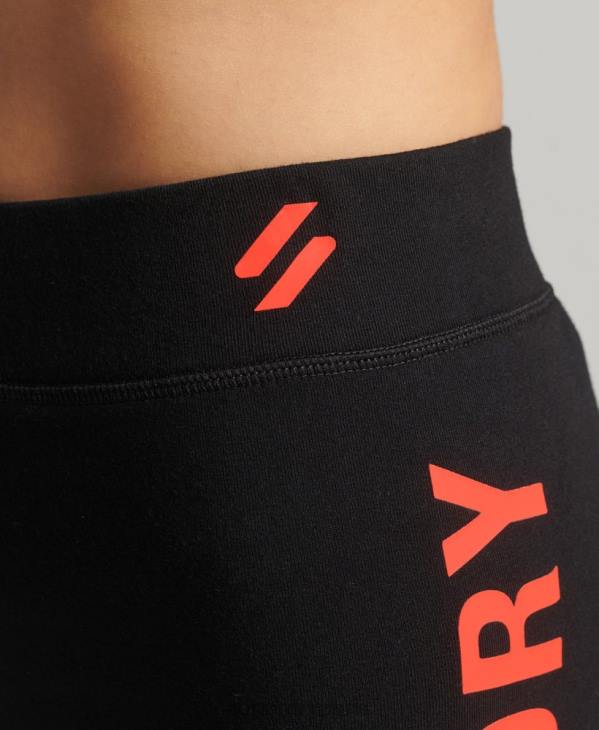 Superdry femmes code core cuissard de sport D64Z3131 vêtements noir