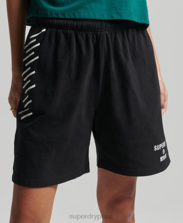 Superdry femmes code core sport boy shorts D64Z3162 vêtements noir