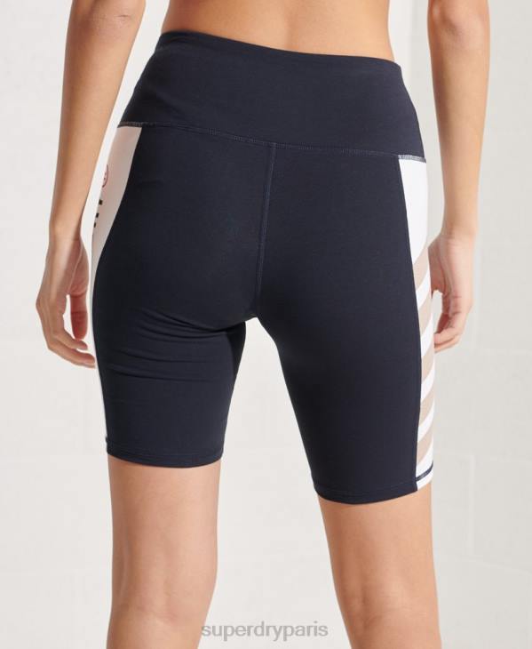 Superdry femmes cycle de vie actif court D64Z3143 vêtements marine