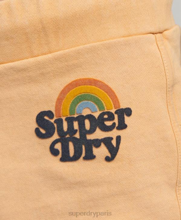 Superdry femmes short arc-en-ciel D64Z2167 vêtements brun