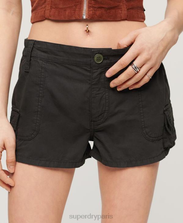 Superdry femmes short cargo utilitaire D64Z2054 vêtements gris foncé