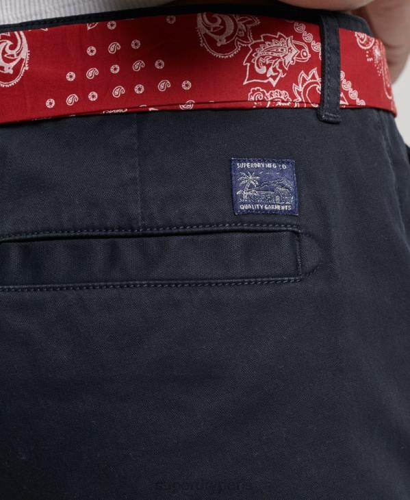 Superdry femmes short chaud chino D64Z2093 vêtements marine
