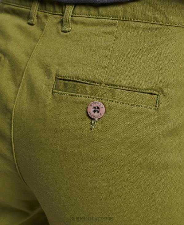 Superdry femmes short chino de ville D64Z3121 vêtements vert