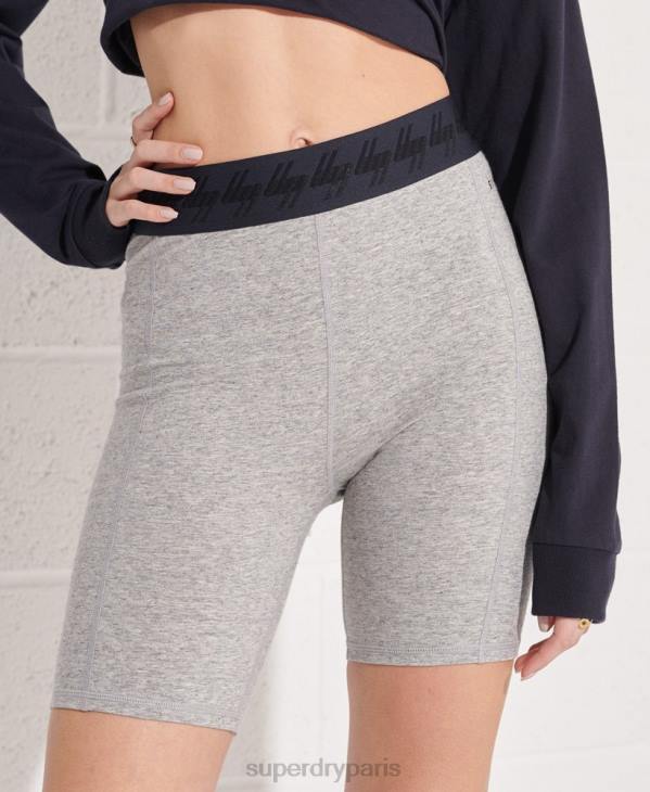 Superdry femmes short cycliste essentiel D64Z3158 vêtements gris